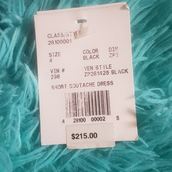 TRULY ZAC POSEN BLACK DRESS -NEW- - Picture 2 of 8